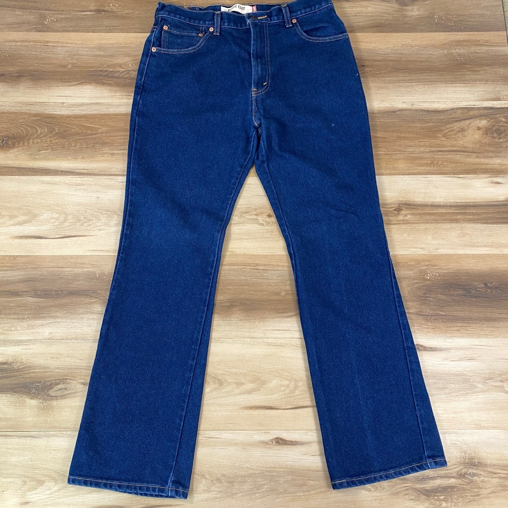 Vintage Levis 517 Mens Bootcut Jeans Dark Indigo 36x32 Rancher 517-0217 Y2K 2006